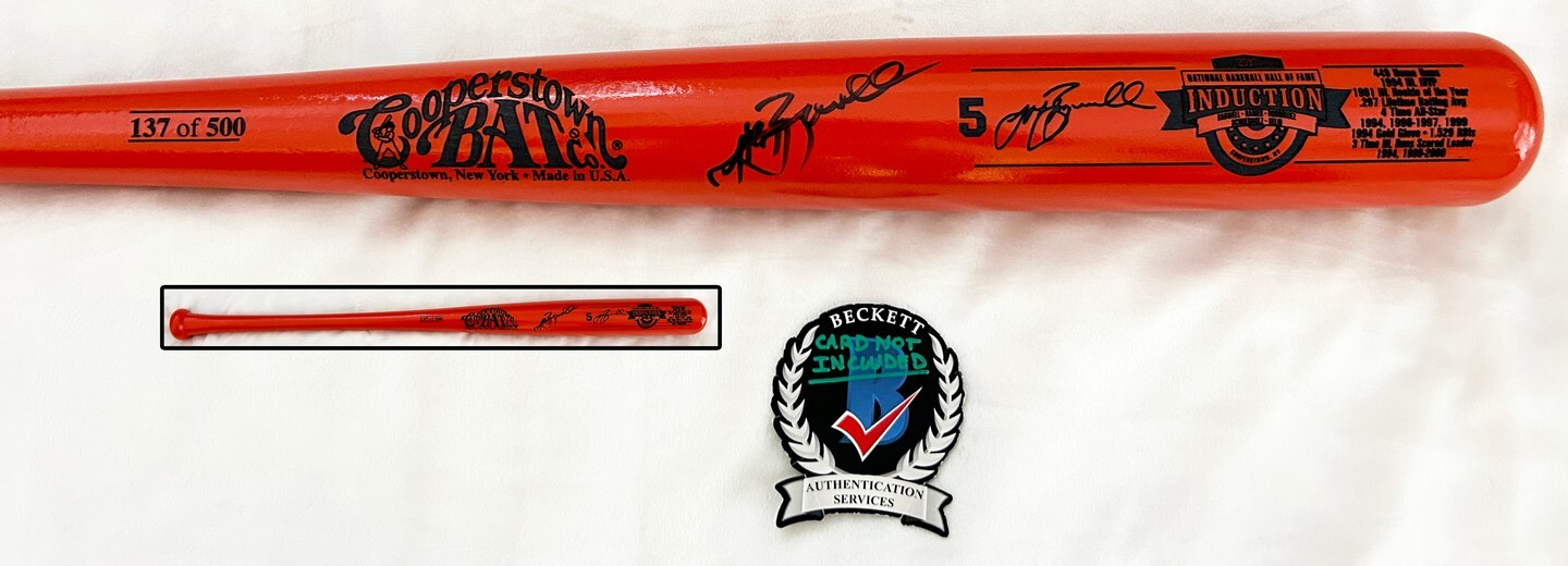 Jeff Bagwell Signed Bat Hall Of Fame Induction 5 of 500 Beckett BAS COA