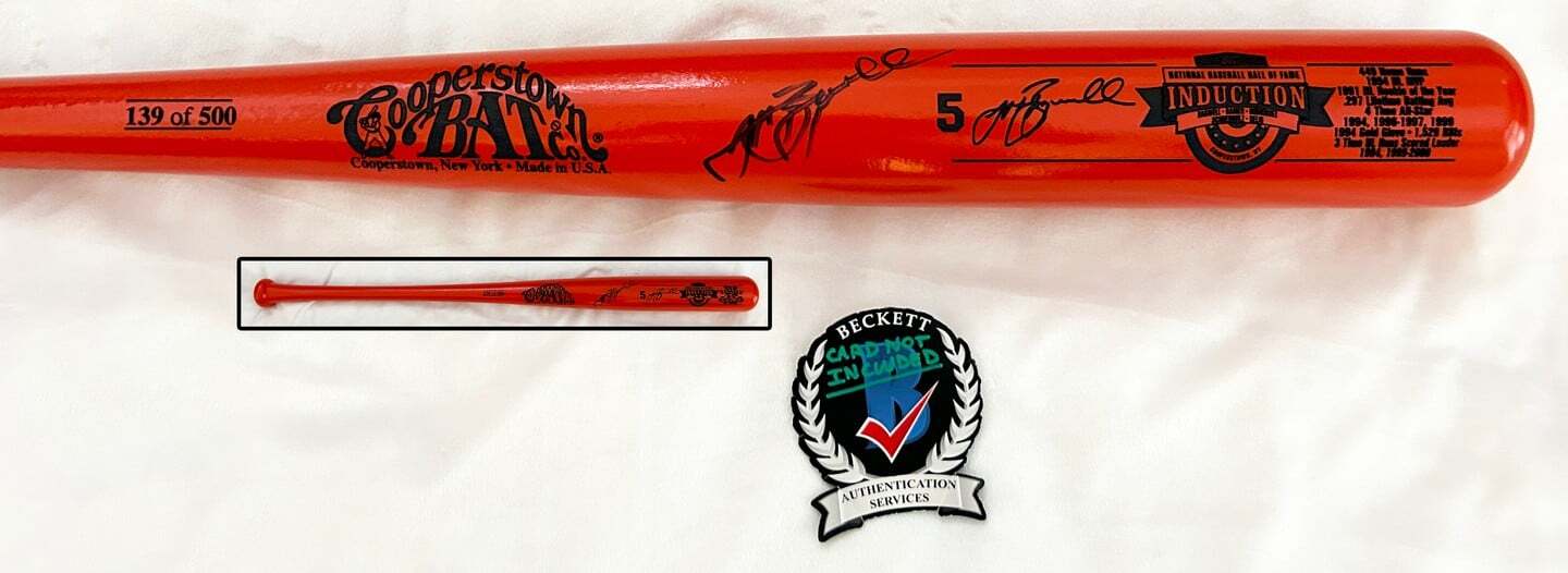 Jeff Bagwell Signed Bat Hall Of Fame Induction 5 of 500 Beckett BAS COA