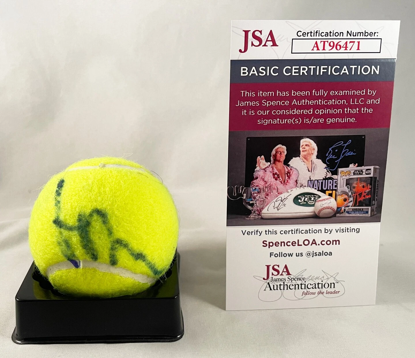 Holger Rune Signed Tennis Ball JSA 1 COA