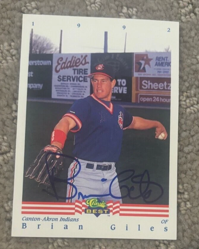 1992 Classic Best #38 Brian Giles signed autographed card Cleveland Indians