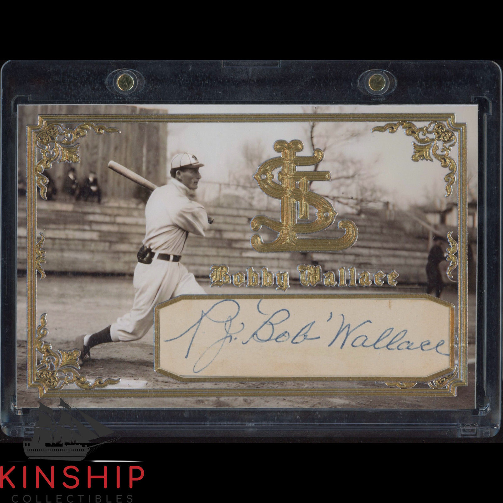 Bobby Wallace signed Cut Custom Card JSA LOA Baseball HOF Auto Rare Z1967