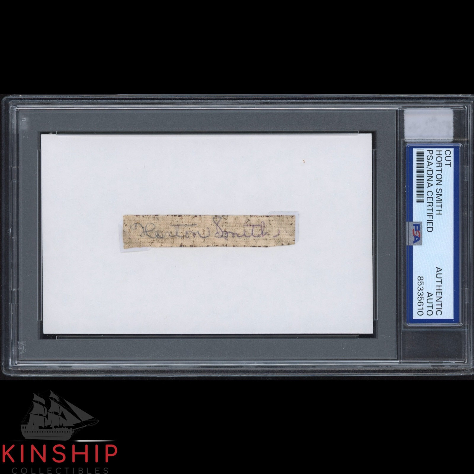 Horton Smith signed cut PSA DNA Slabbed Rare Golf Auto Masters Champion C3548
