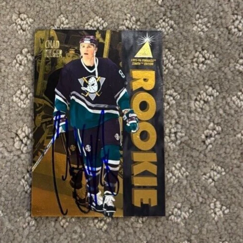 1995-96 Pinnacle Zenith Chad Kilger Rookie signed autographed Mighty Ducks Card