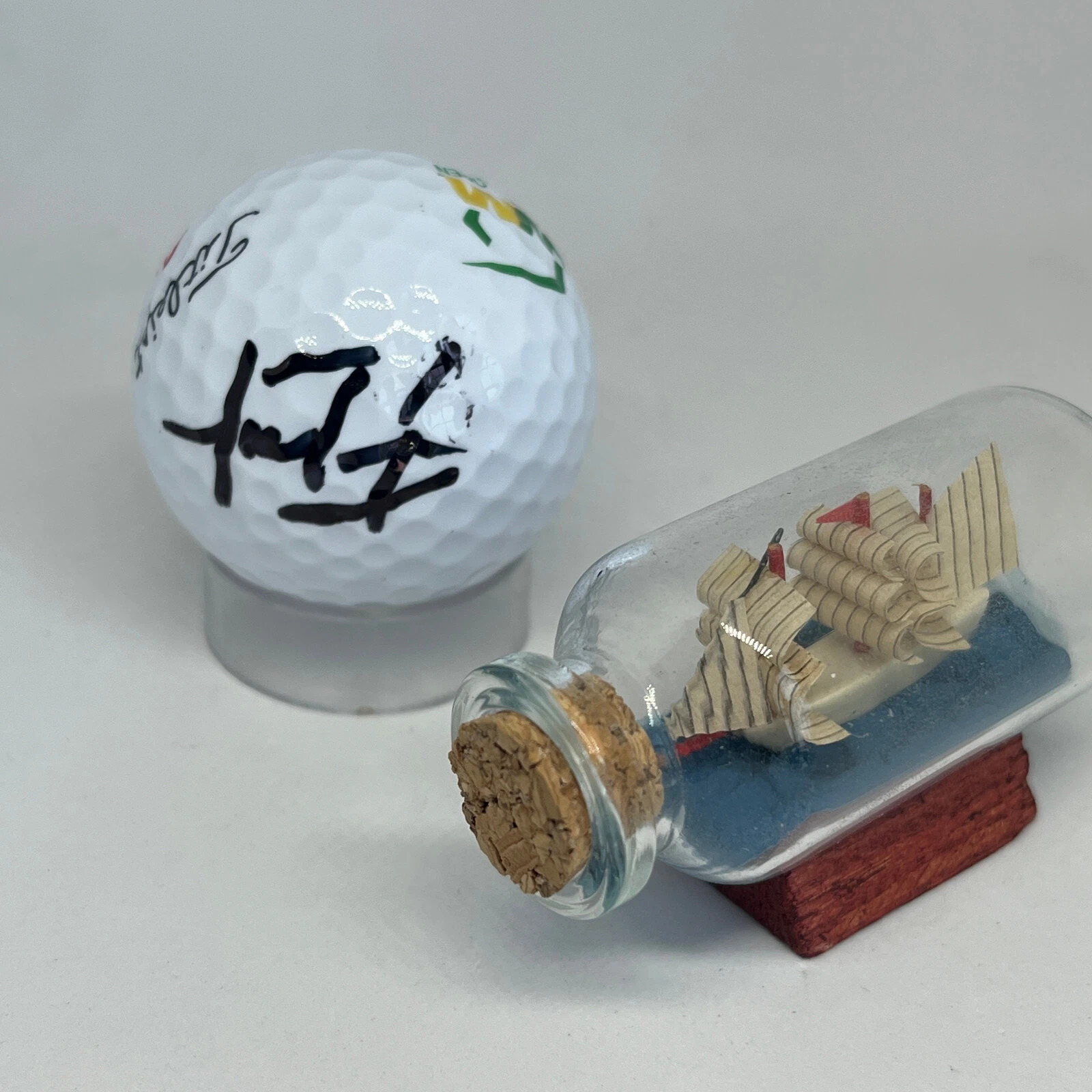 Nick Taylor signed Waste Management Logo Golf Ball JSA COA PGA Auto A3575