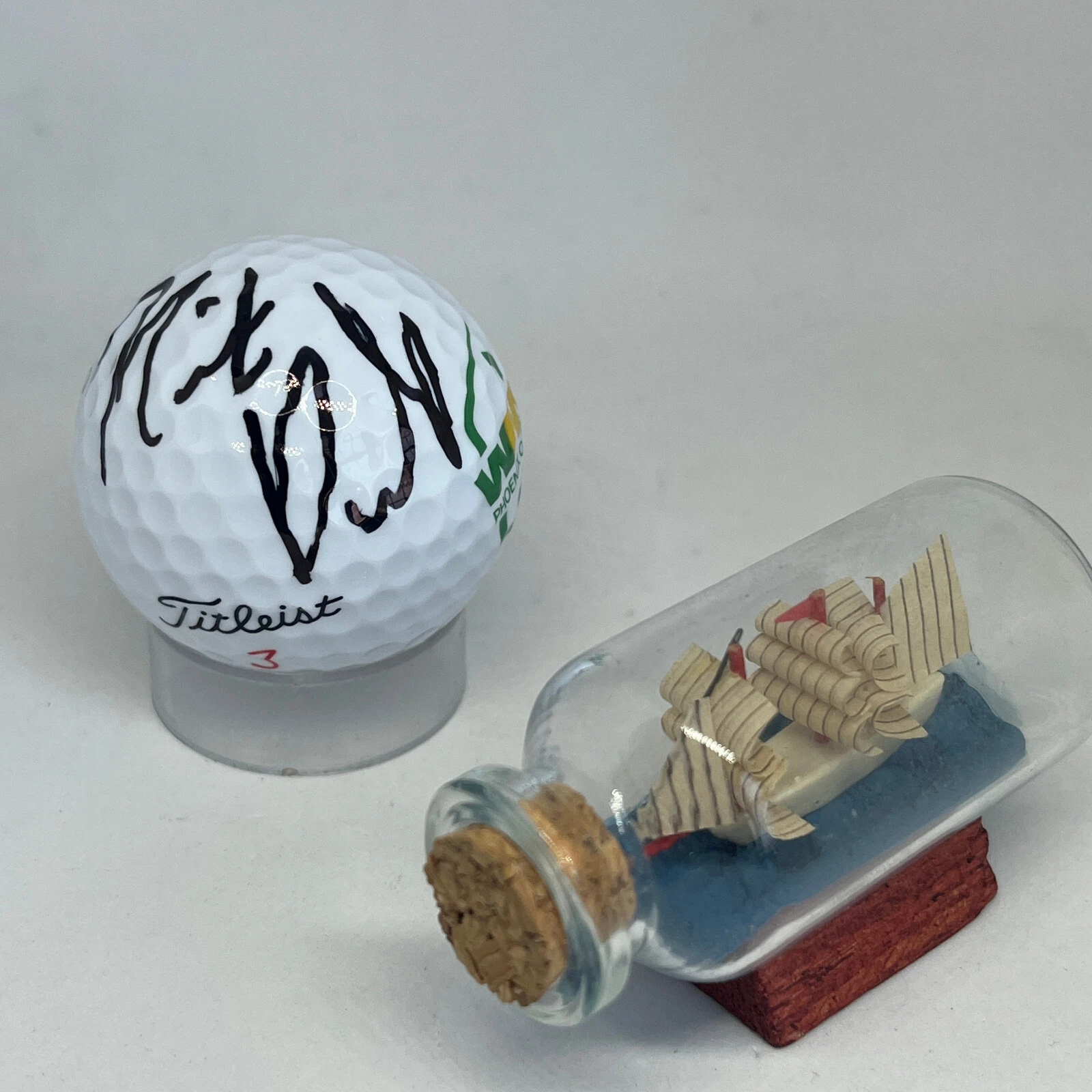 Nick Dunlap signed Waste Management Logo Golf Ball JSA COA PGA Auto A3578