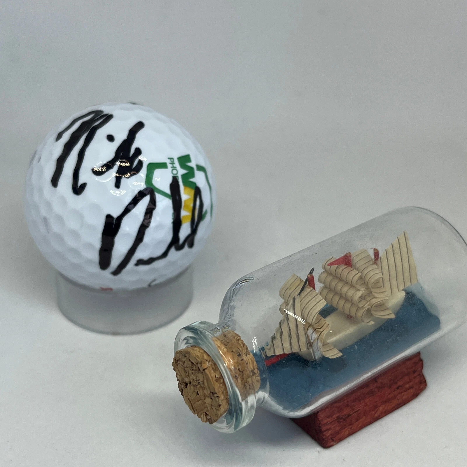 Nick Dunlap signed Waste Management Logo Golf Ball JSA COA PGA Auto A3579
