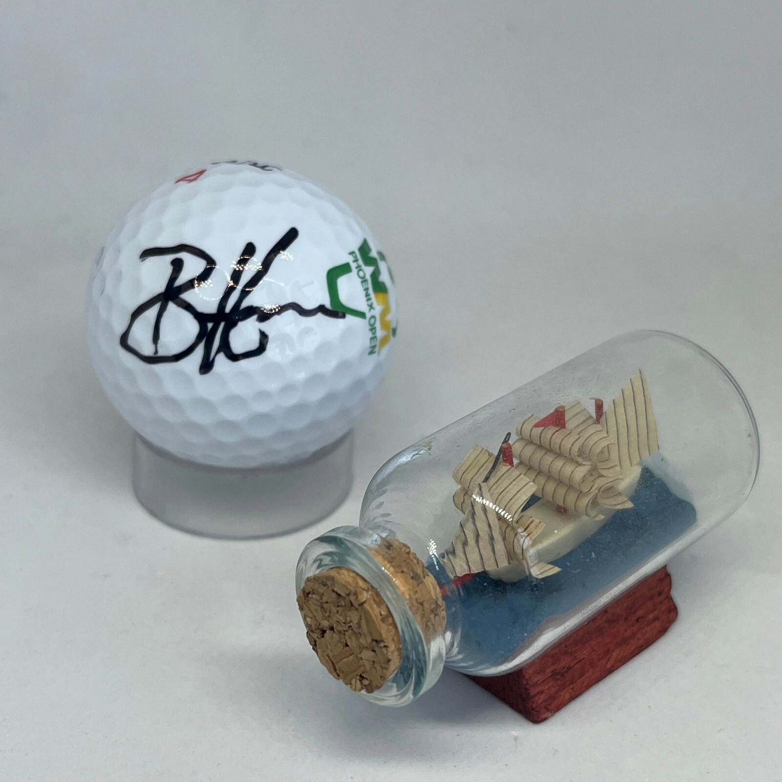 Brian Harman signed Waste Management Logo Golf Ball JSA COA PGA Auto A3590