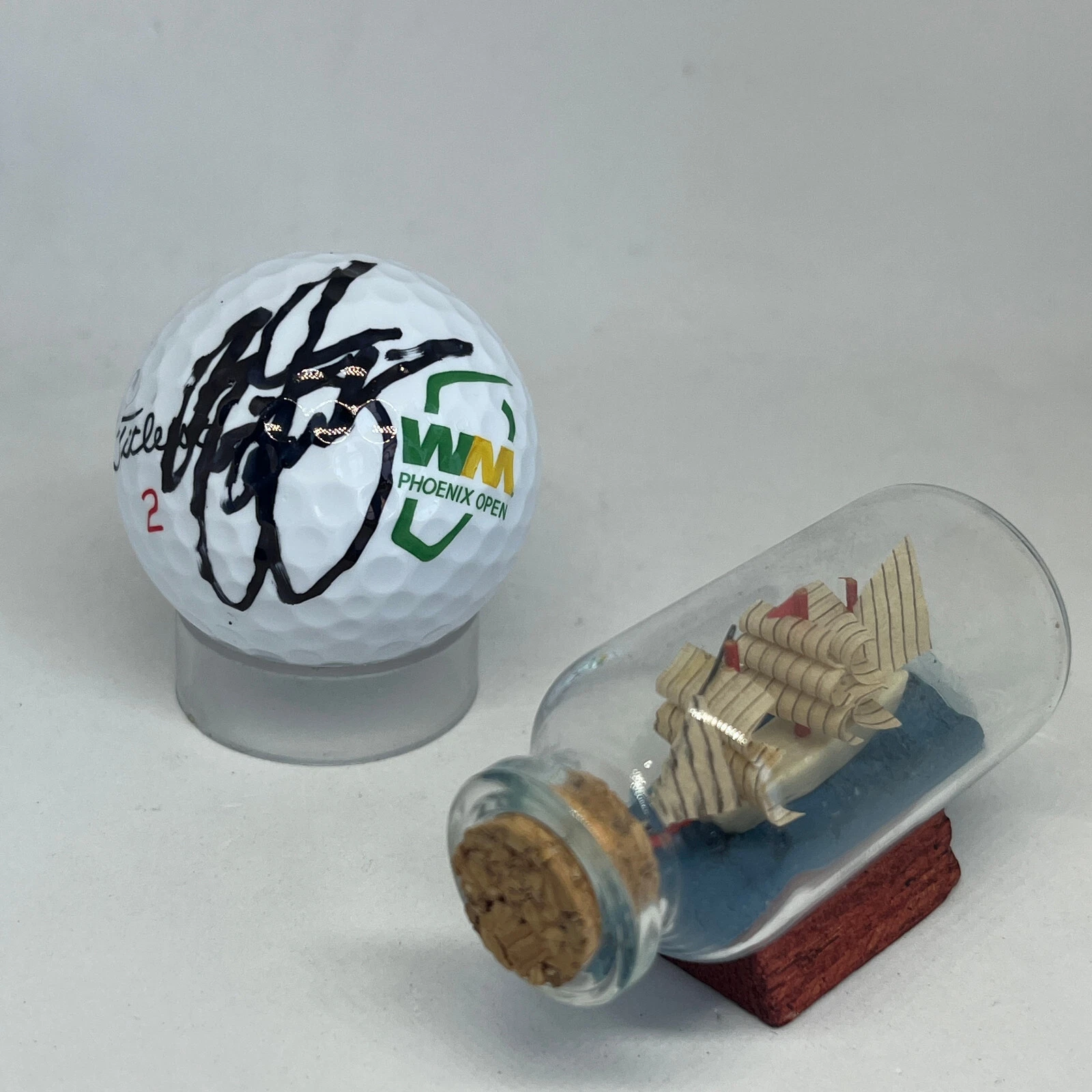Rickie Fowler signed Waste Management Logo Golf Ball JSA COA PGA Auto A3596