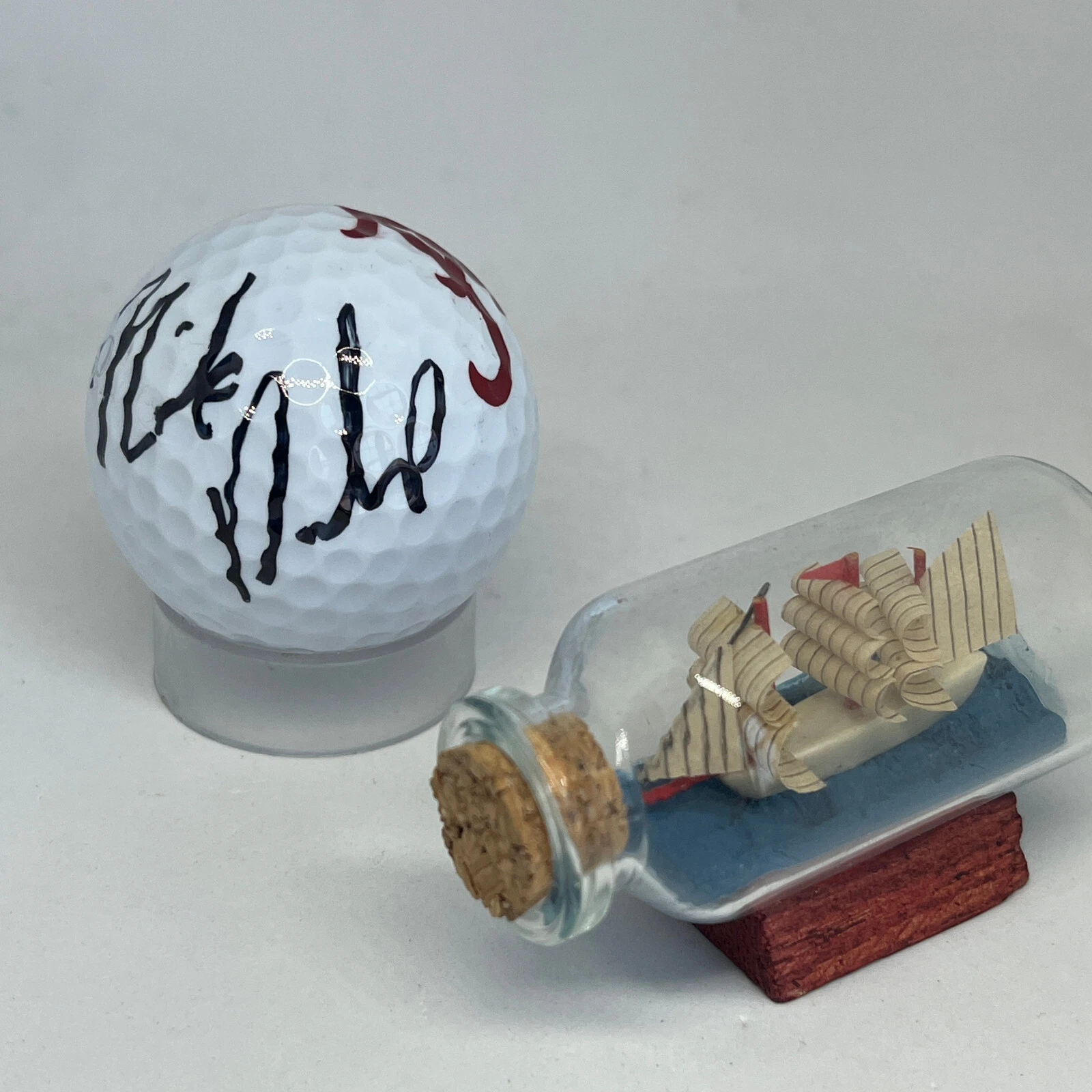 Nick Dunlap signed Alabama Logo Golf Ball JSA COA PGA Auto A3604