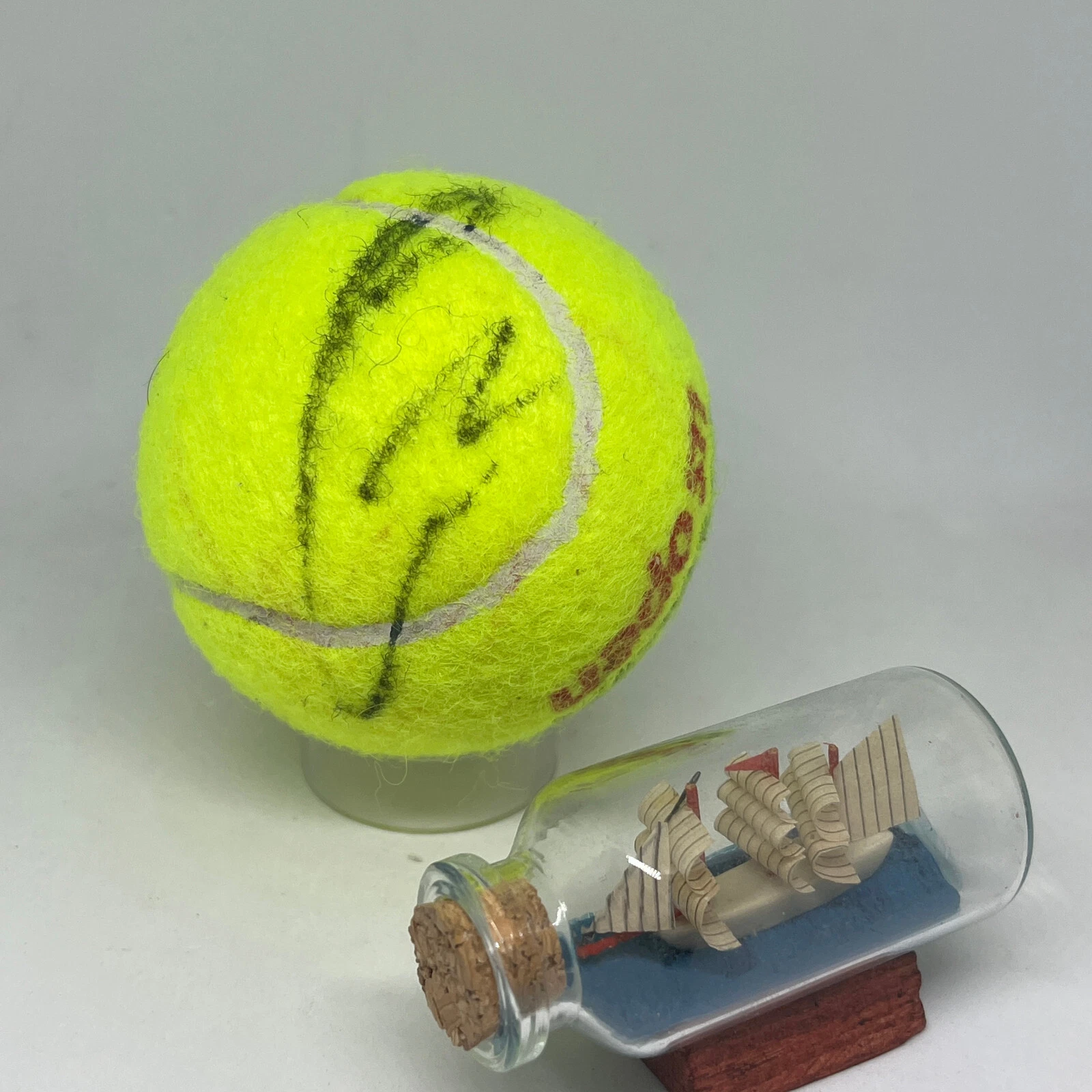 Carlos Alcaraz signed 2022 US Open Tennis *Used* Ball JSA COA Auto A3617