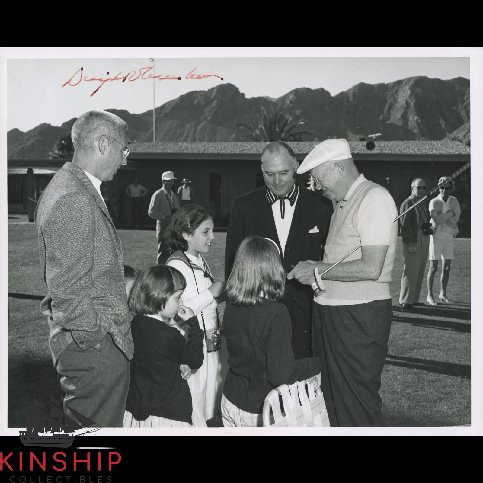 President Dwight Eisenhower signed 8x10 Photo JSA LOA Rare Auto B1822