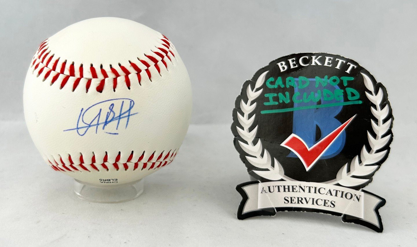 Usain Bolt Signed Baseball Olympics Gold Medalist Beckett BAS 7 COA
