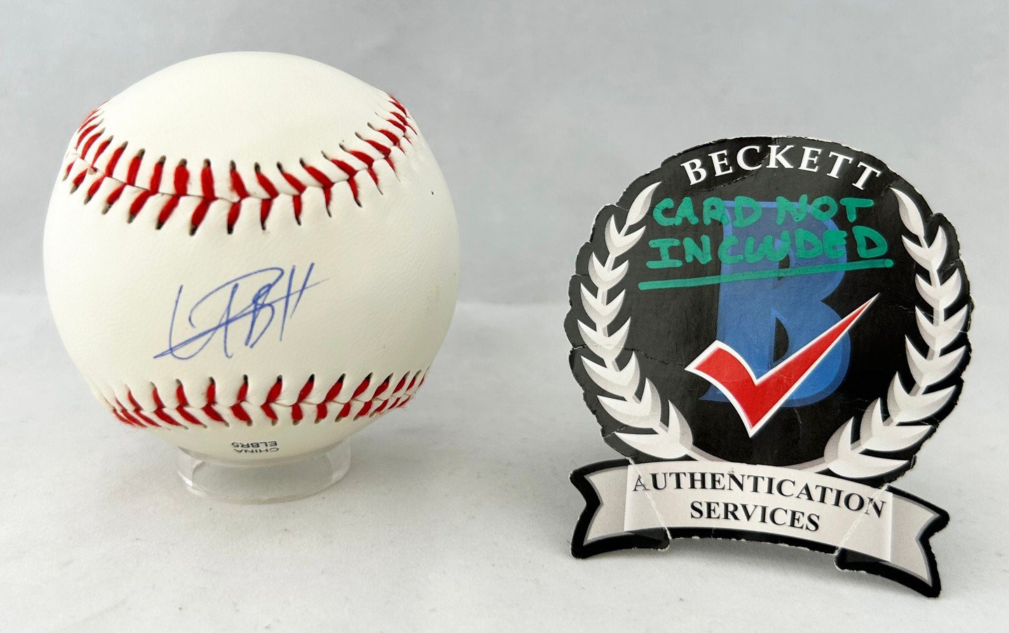 Usain Bolt Signed Baseball Olympics Gold Medalist Beckett BAS 2 COA