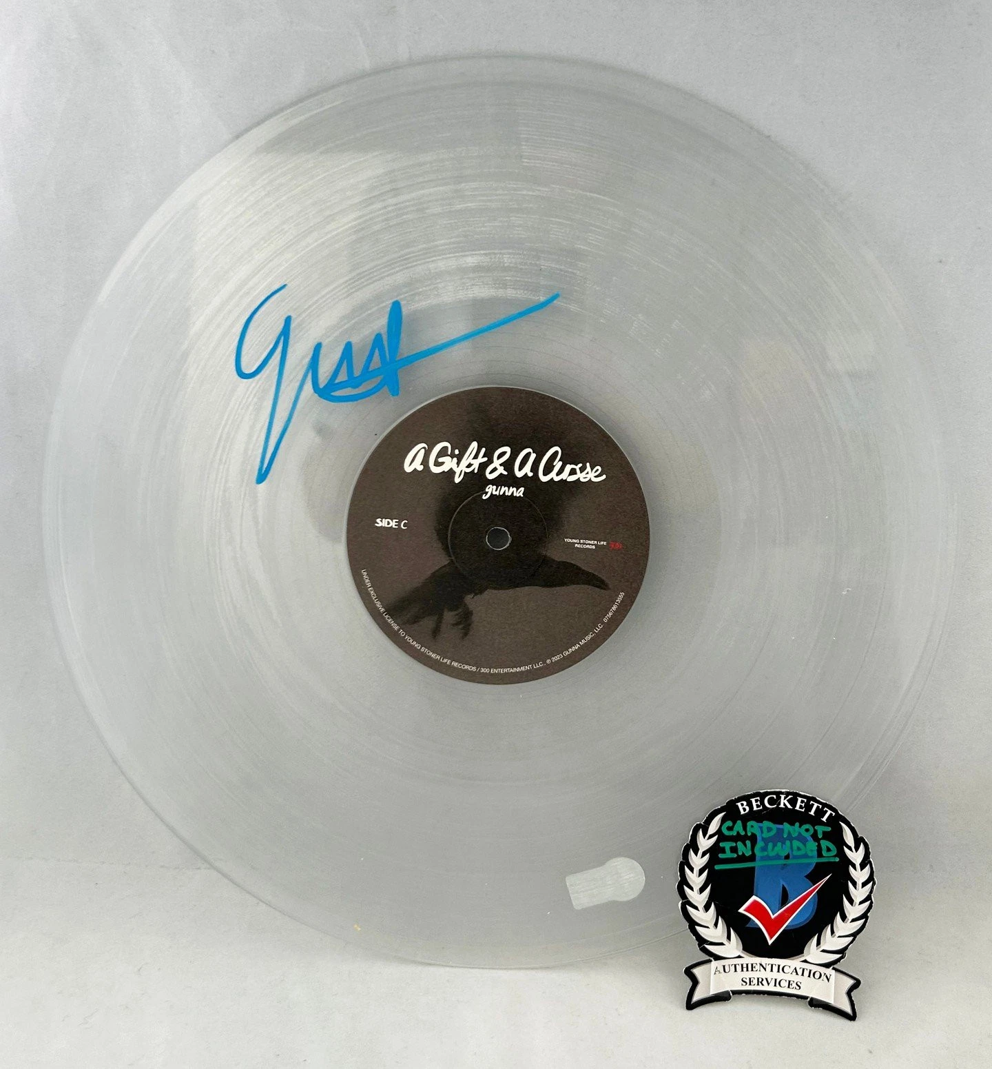 Gunna Signed Vinyl LP Album Beckett BAS 5 COA