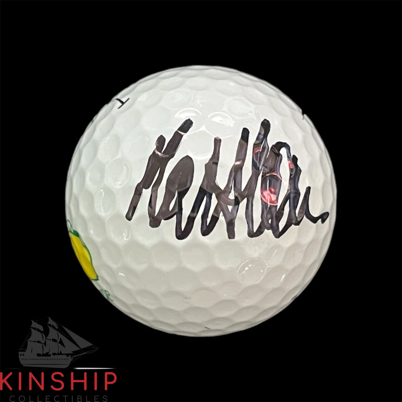 Mattieu Pavon signed Masters Logo Golf Ball JSA COA PGA Auto A3228