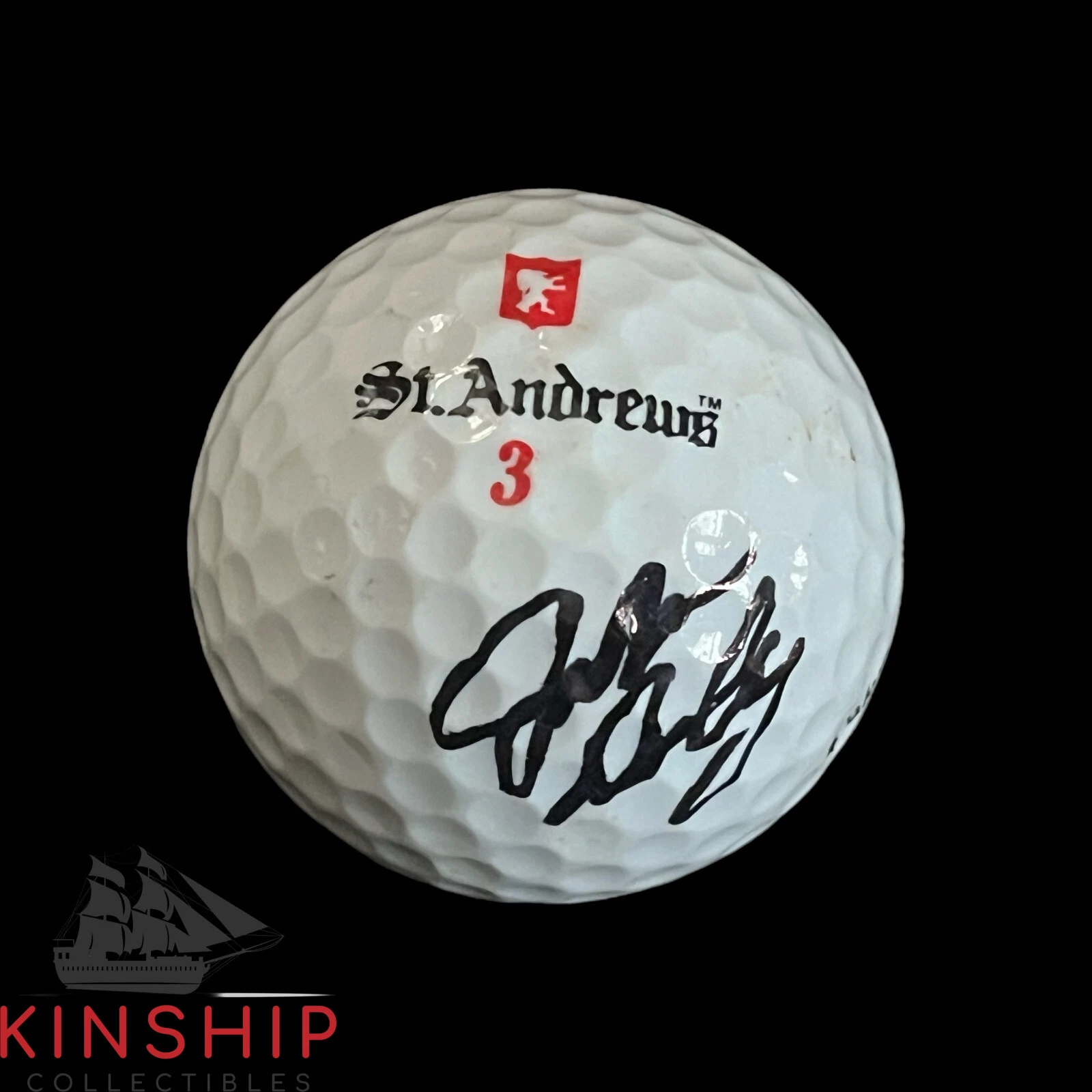 John Daly signed St Andrews Logo Golf Ball JSA COA Rare British Open Auto A3672