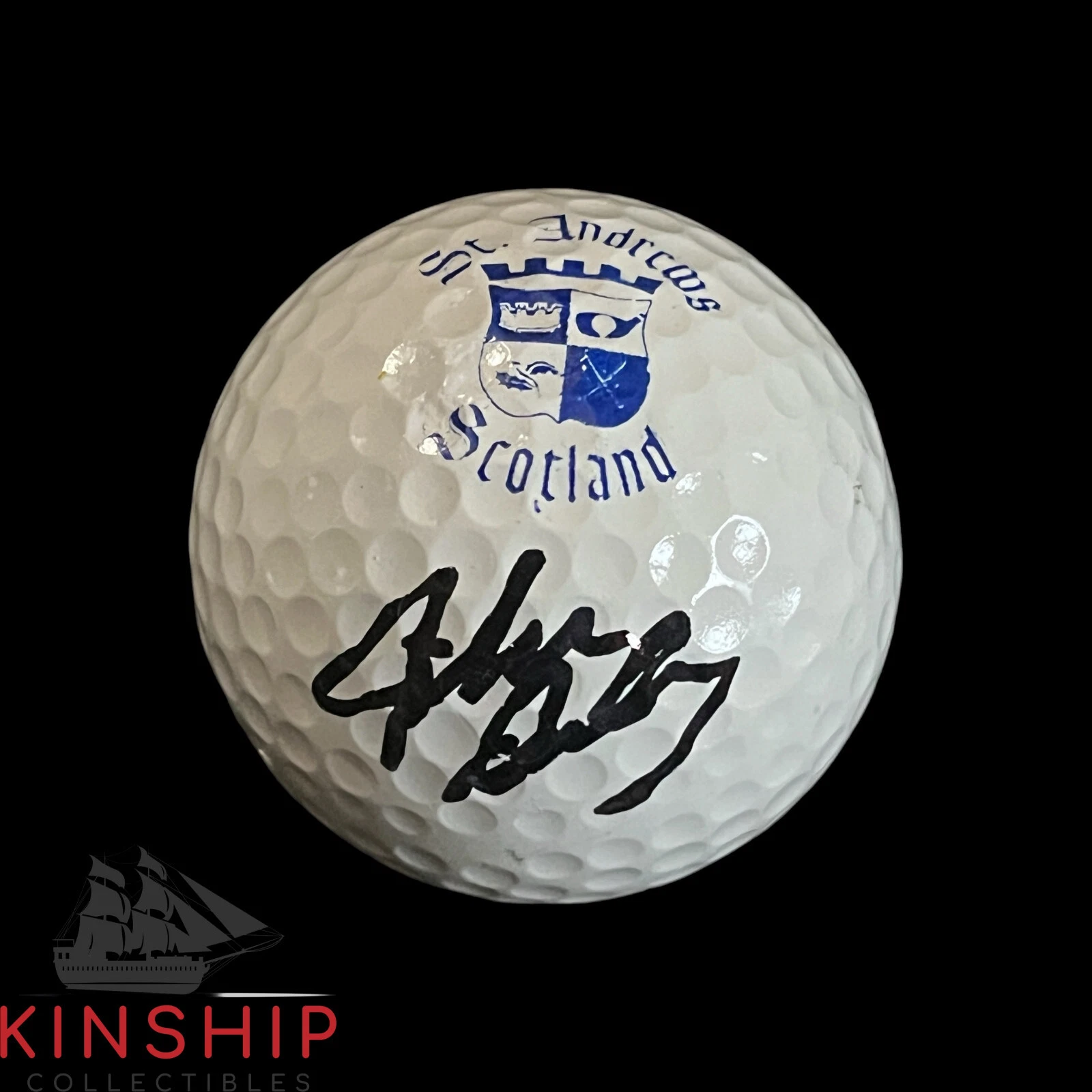 John Daly signed St Andrews Logo Golf Ball JSA COA Rare British Open Auto A3673