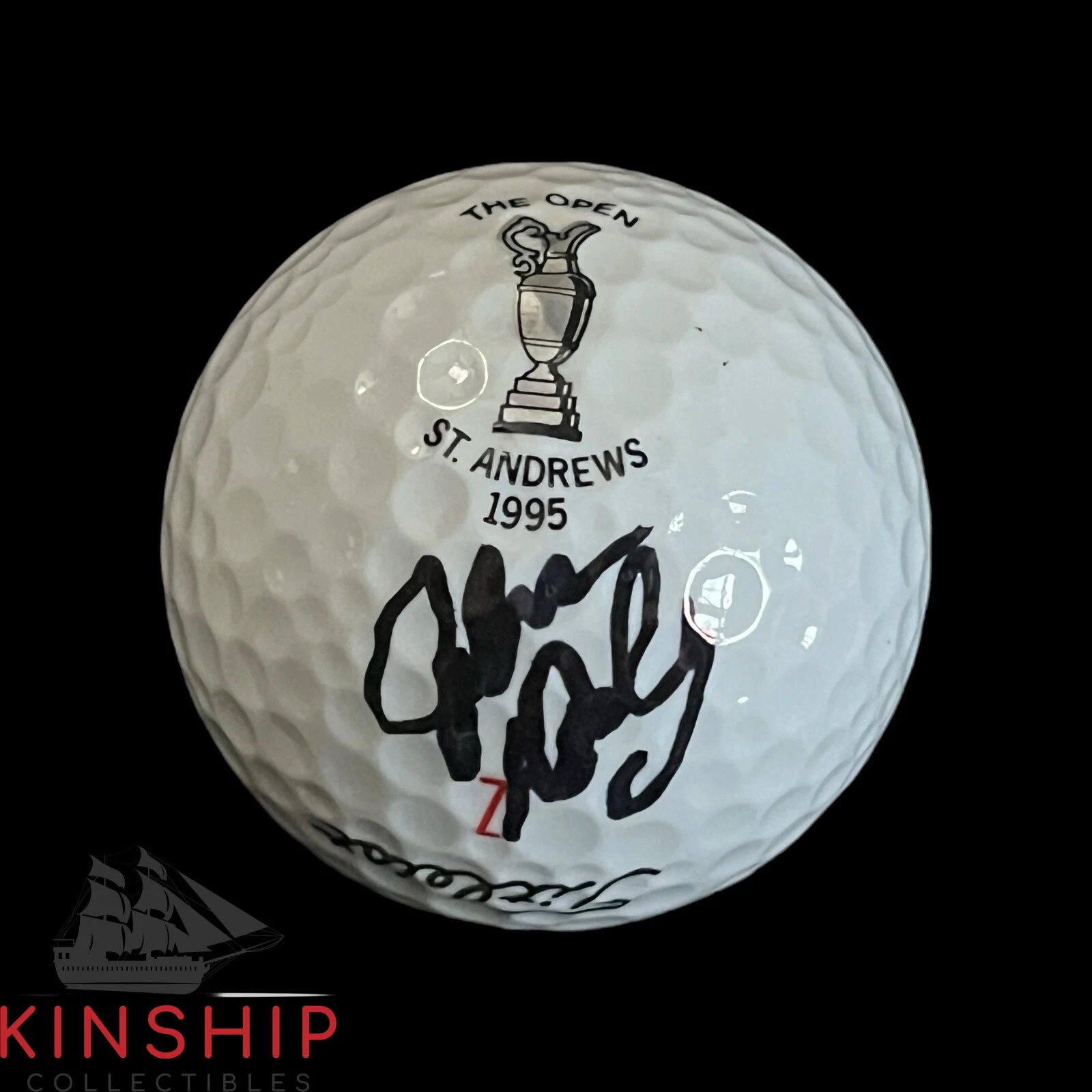 John Daly signed St Andrews Logo Golf Ball JSA COA Rare British Open Auto A3675
