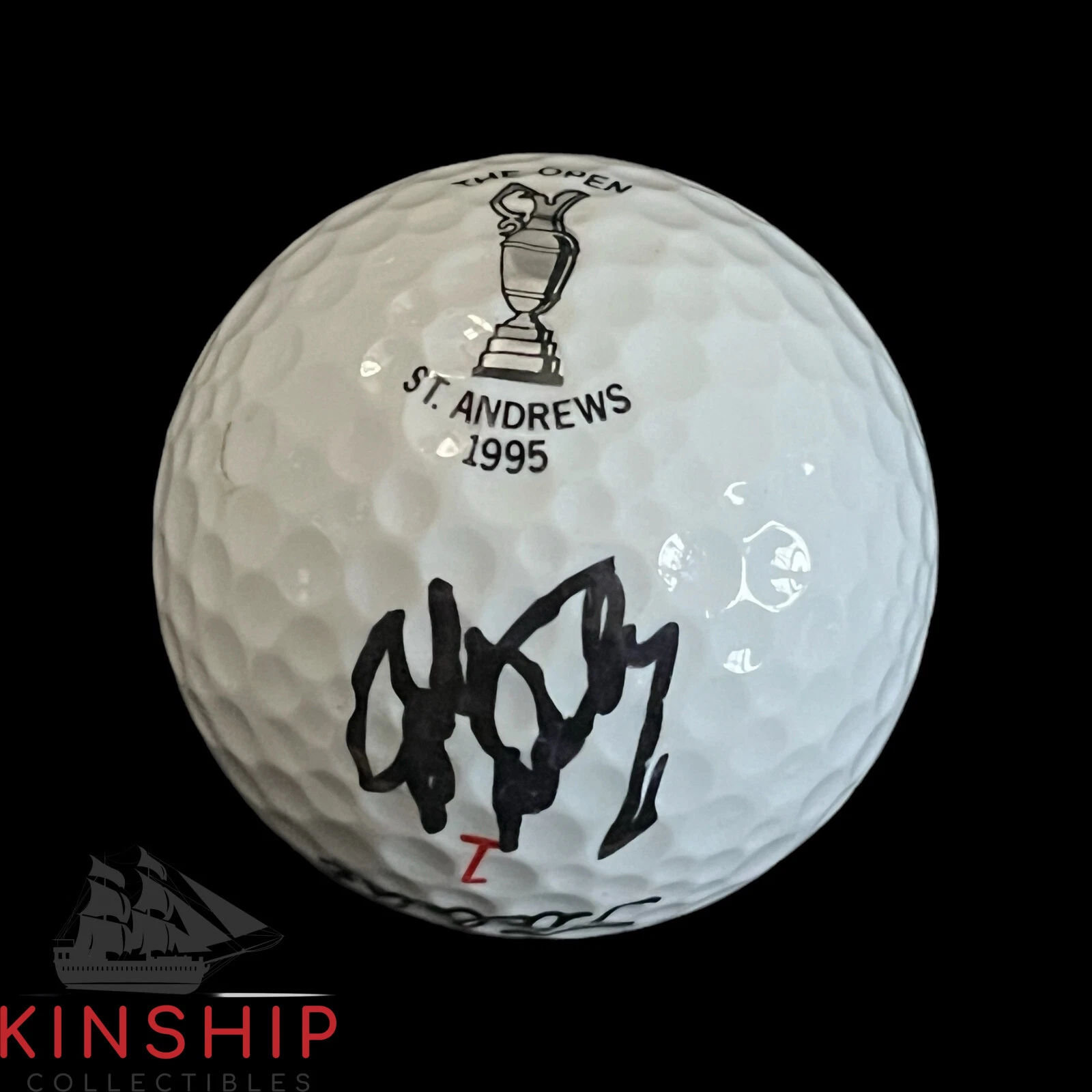 John Daly signed St Andrews Logo Golf Ball JSA COA Rare British Open Auto A3677