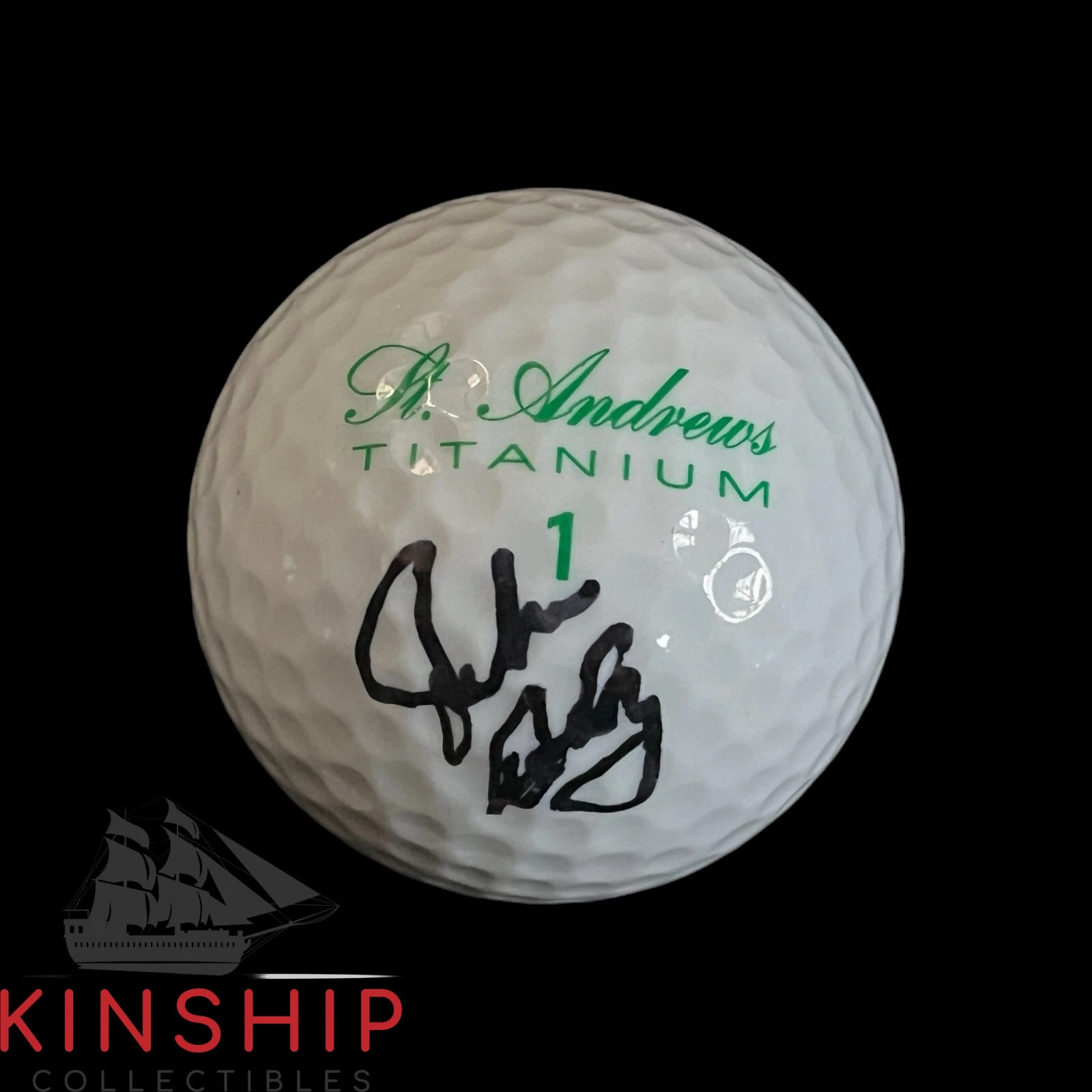 John Daly signed St Andrews Logo Golf Ball JSA COA Rare British Open Auto A3684