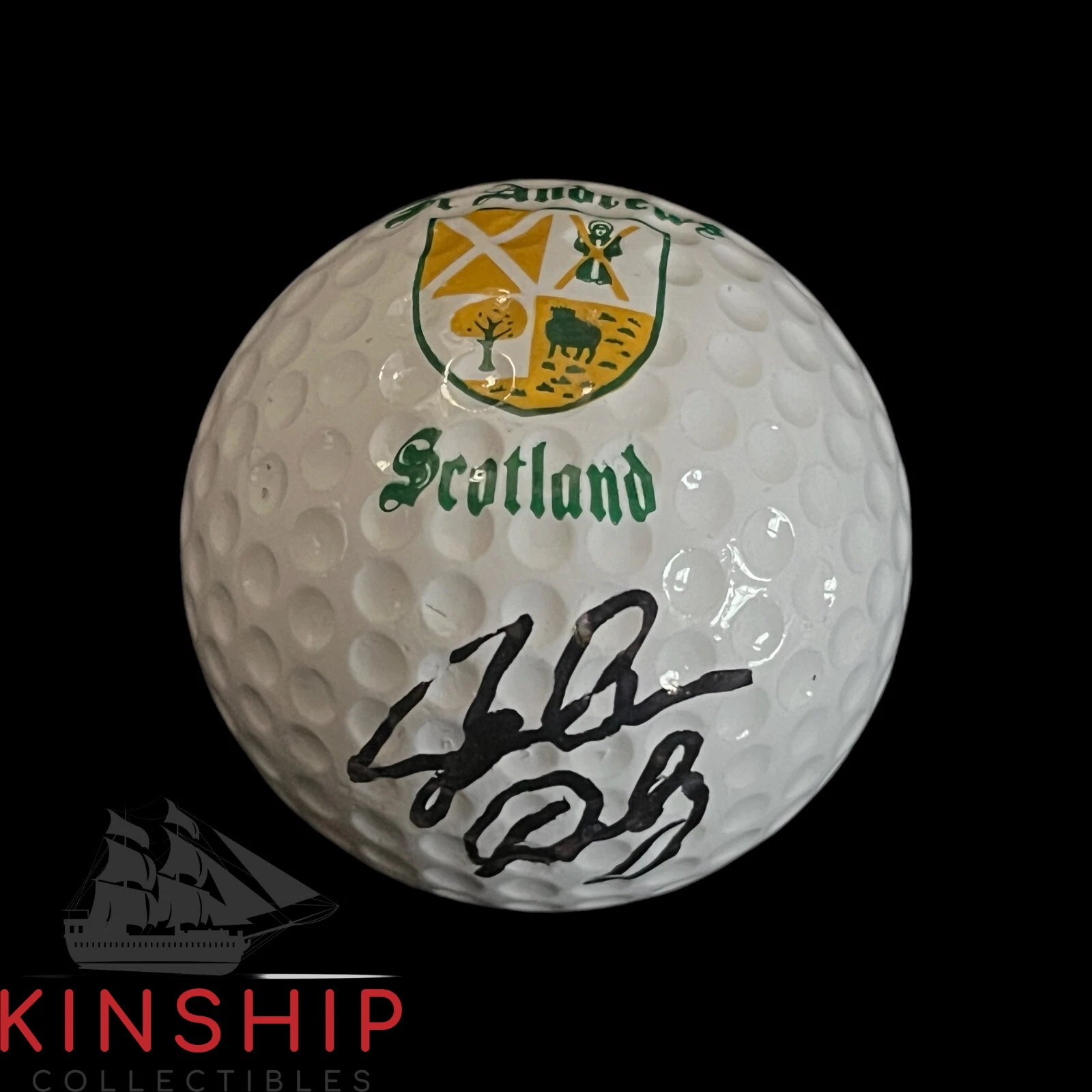John Daly signed St Andrews Logo Golf Ball JSA COA Rare British Open Auto A3685