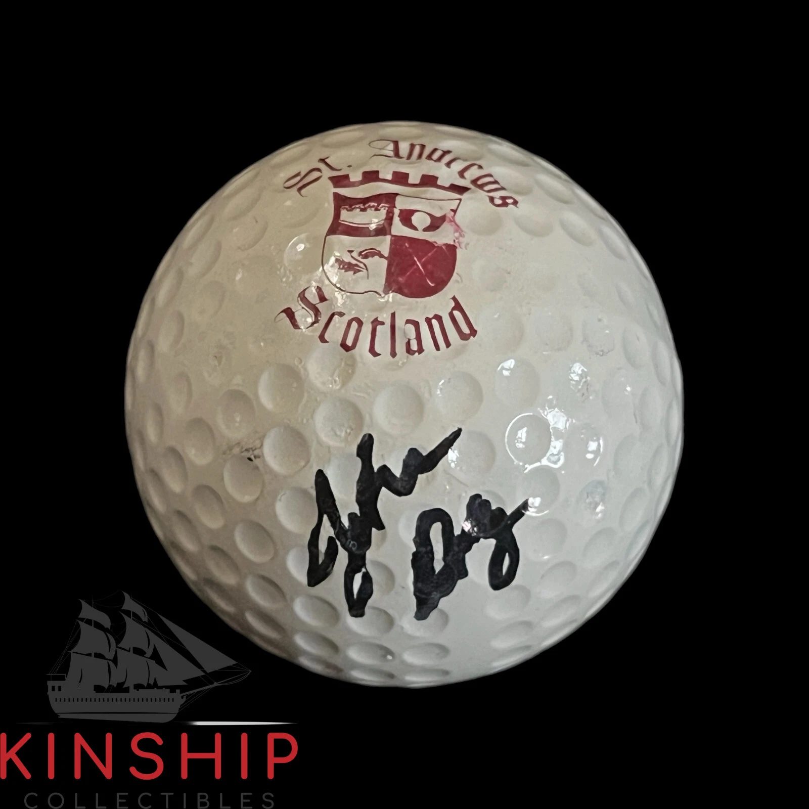 John Daly signed St Andrews Logo Golf Ball JSA COA Rare British Open Auto A3686