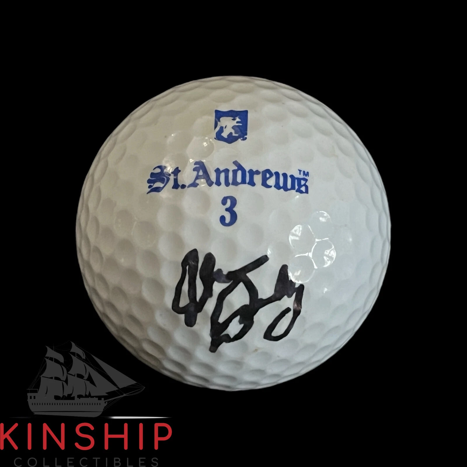 John Daly signed St Andrews Logo Golf Ball JSA COA Rare British Open Auto A3687