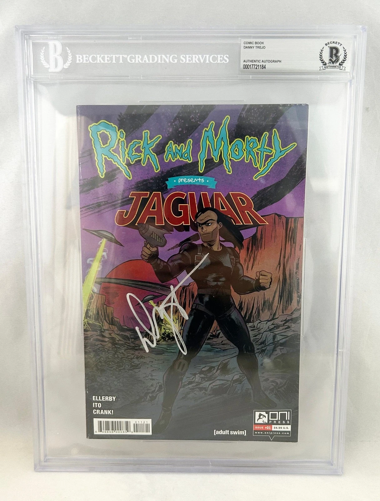Danny Trejo Signed Comic Book Rick & Morty Jaguar Beckett BAS 4 COA