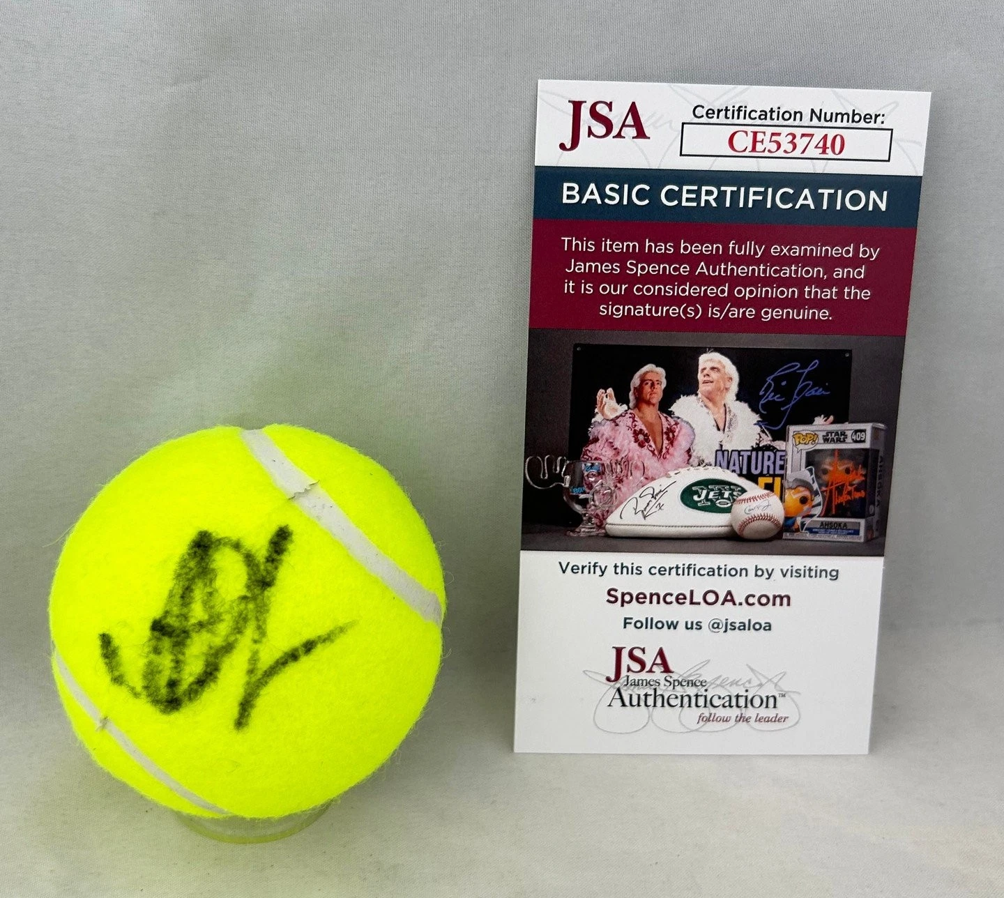 Ekaterina Alexandrova Signed Tennis Ball JSA 1 COA
