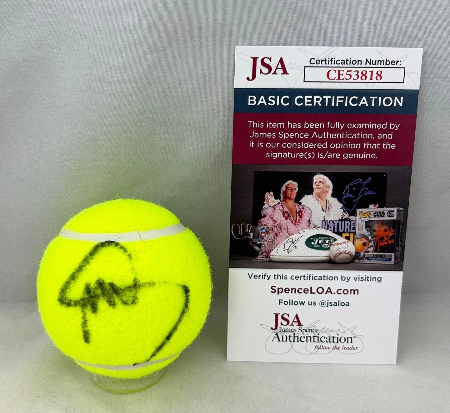 Mayar Sherif Signed Tennis Ball JSA COA