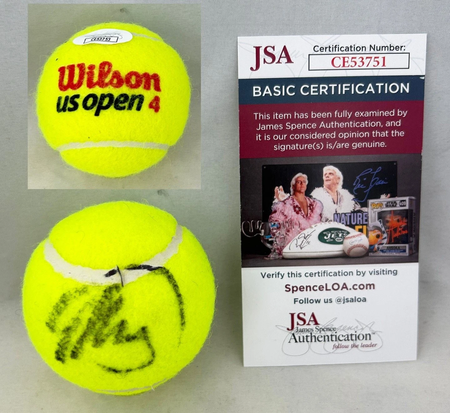Matteo Berrettini Signed Tennis Ball US Open JSA COA