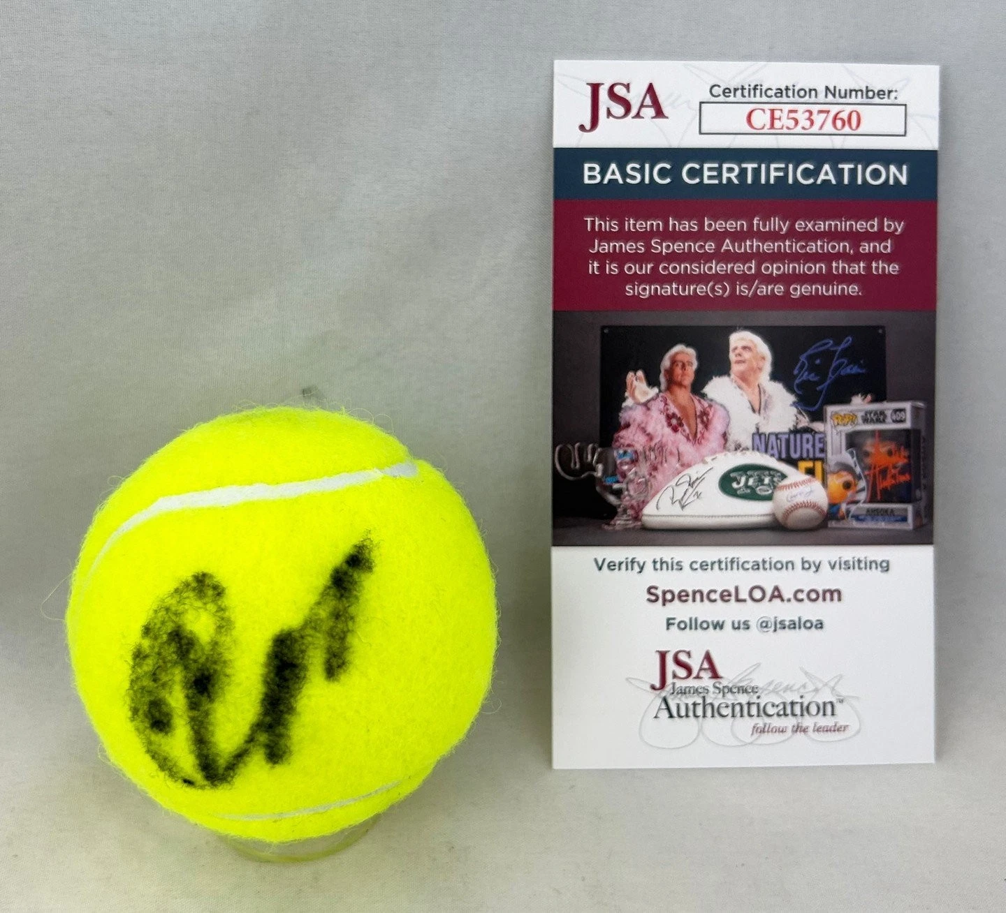 Jessica Pegula Signed Tennis Ball JSA 2 COA
