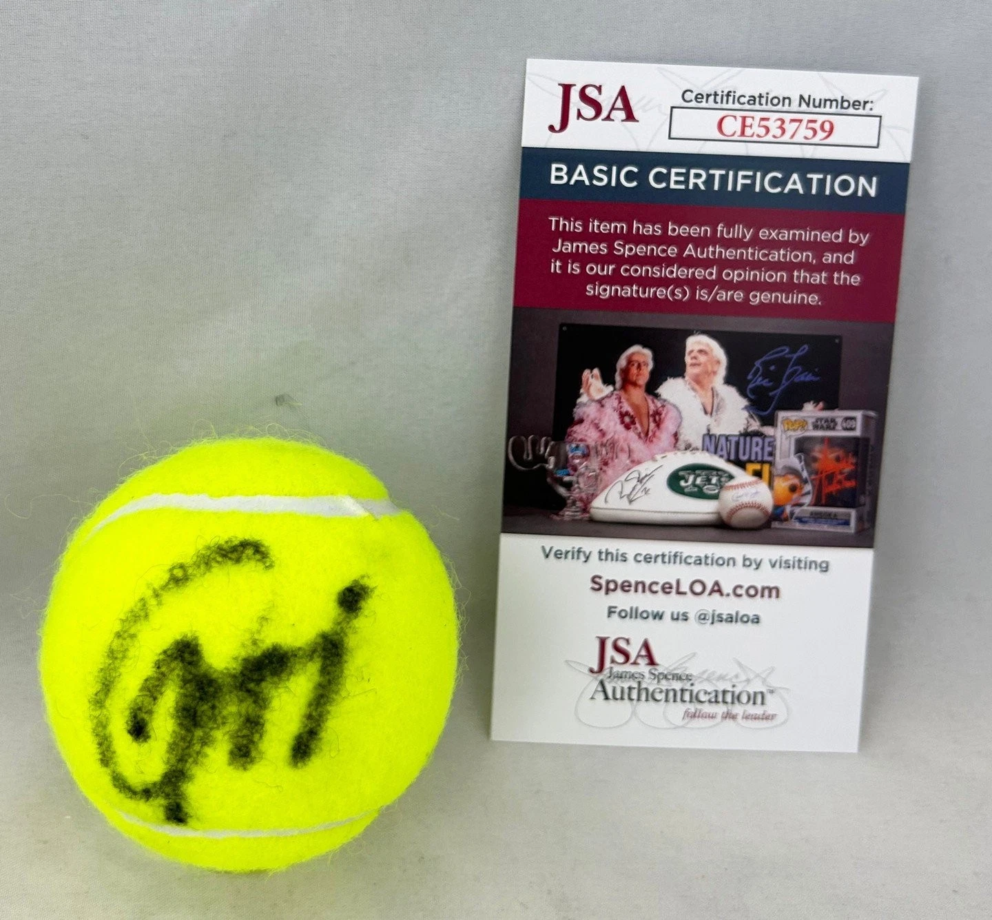 Jessica Pegula Signed Tennis Ball JSA 1 COA
