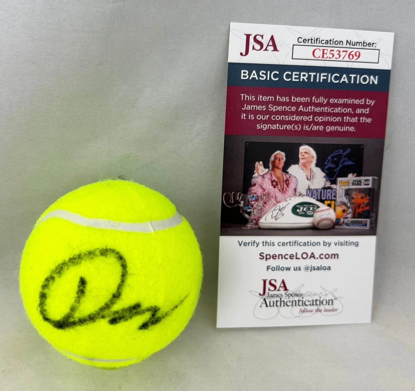Jack Draper Signed Tennis Ball JSA 4 COA