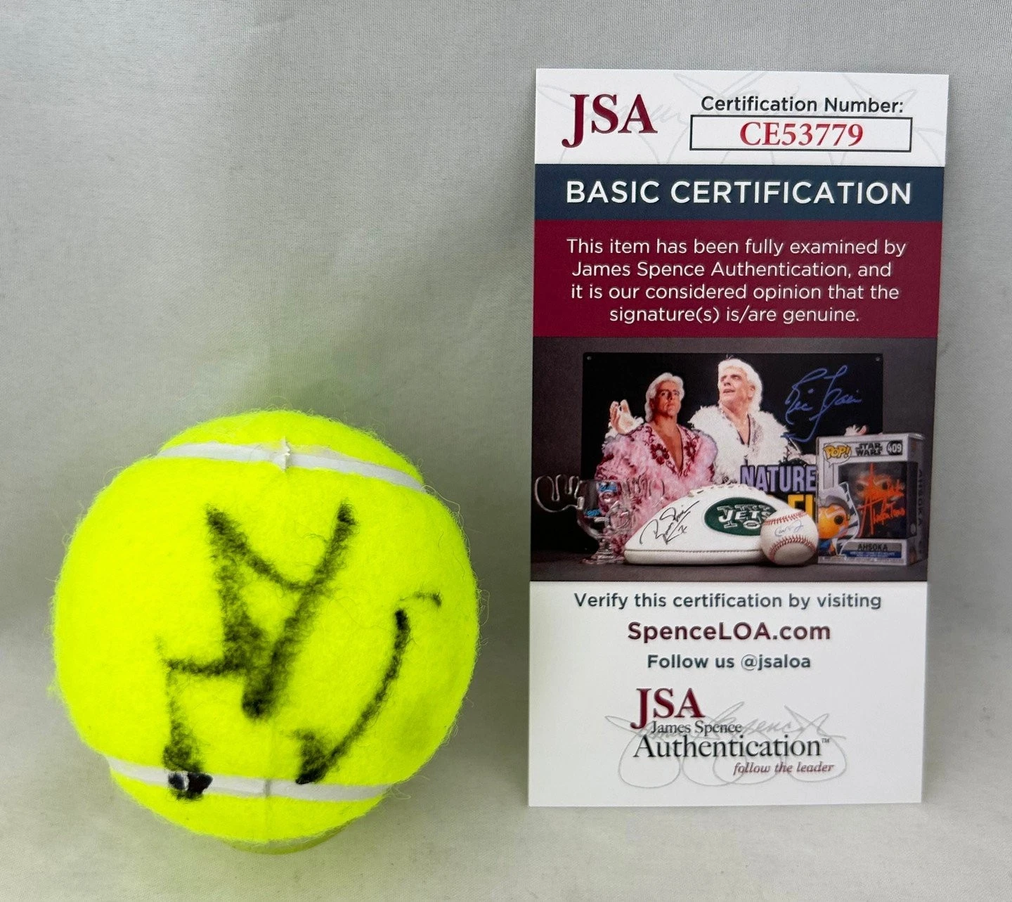 Taylor Fritz Signed Tennis Ball JSA 1 COA