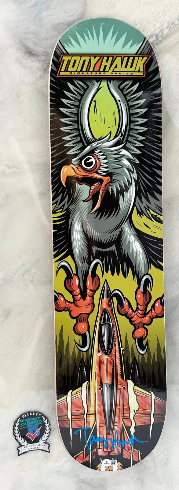 Tony Hawk Signed Skateboard Signature Series Birdhouse Beckett BAS 1 COA