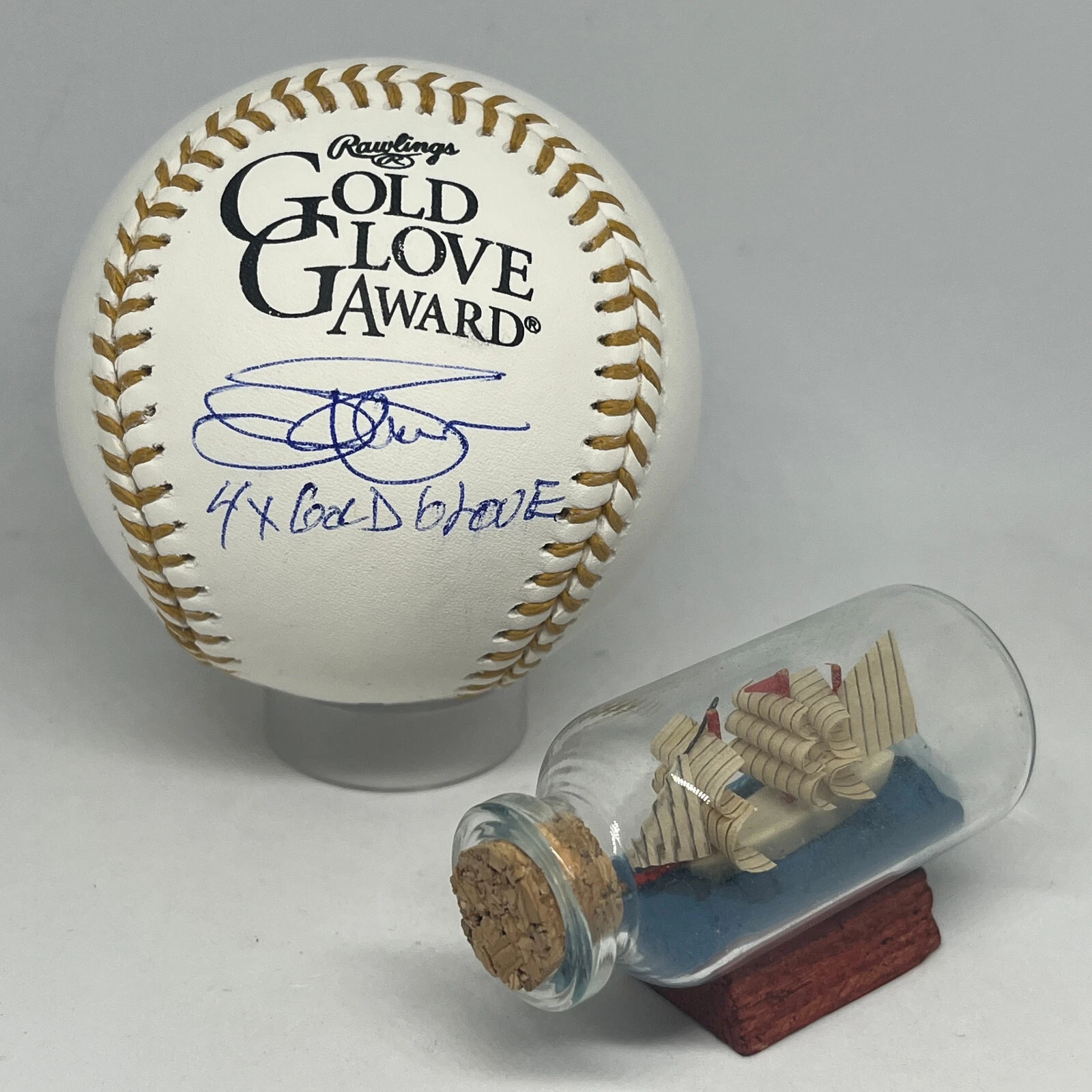 Jim Palmer signed Rawlings Gold Glove Logo Baseball JSA COA Auto HOF A3770