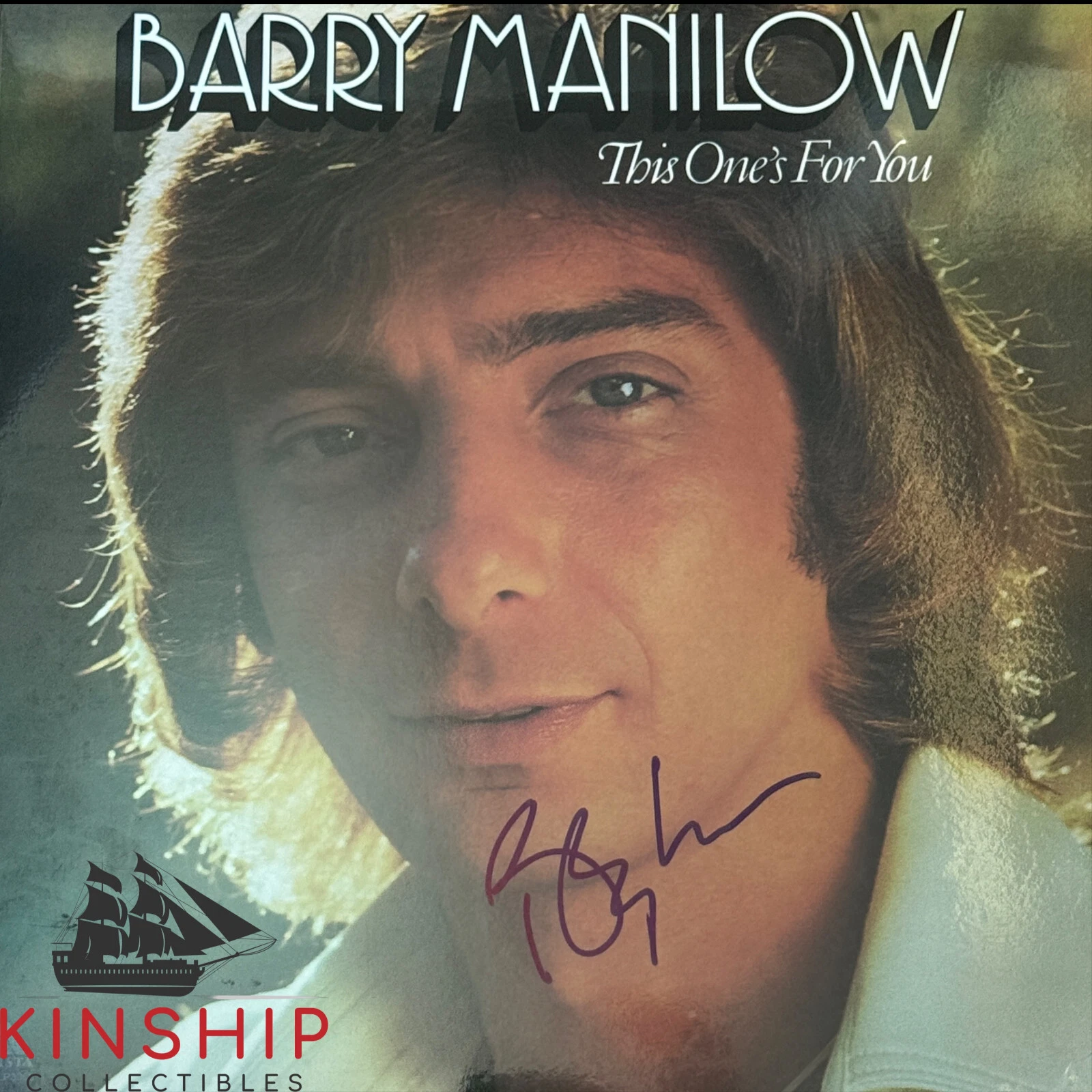Barry Manilow signed Vinyl Album JSA COA This One's For You Music Auto Z2185