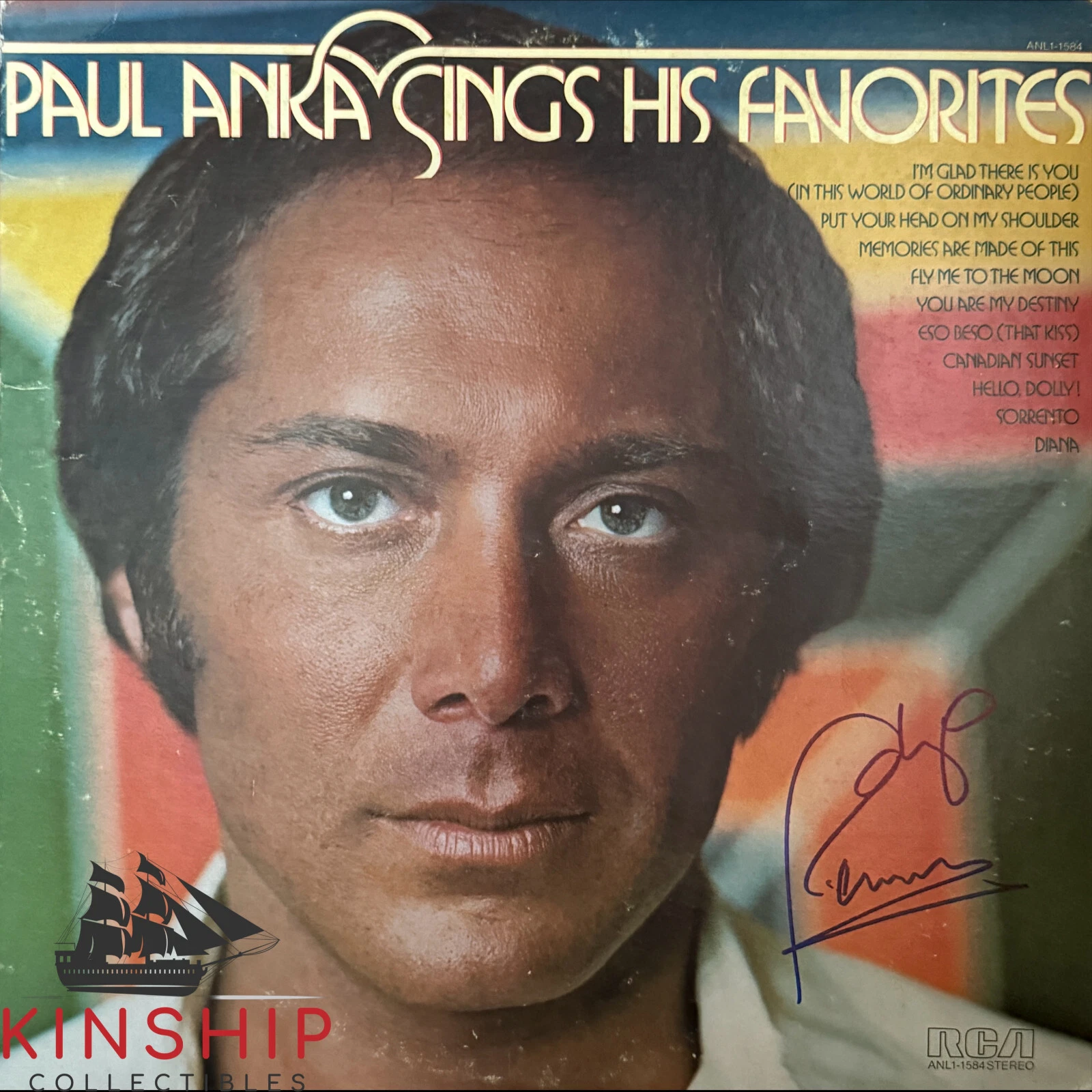 Paul Anka signed Vinyl Record Album JSA COA Music Auto Z2192
