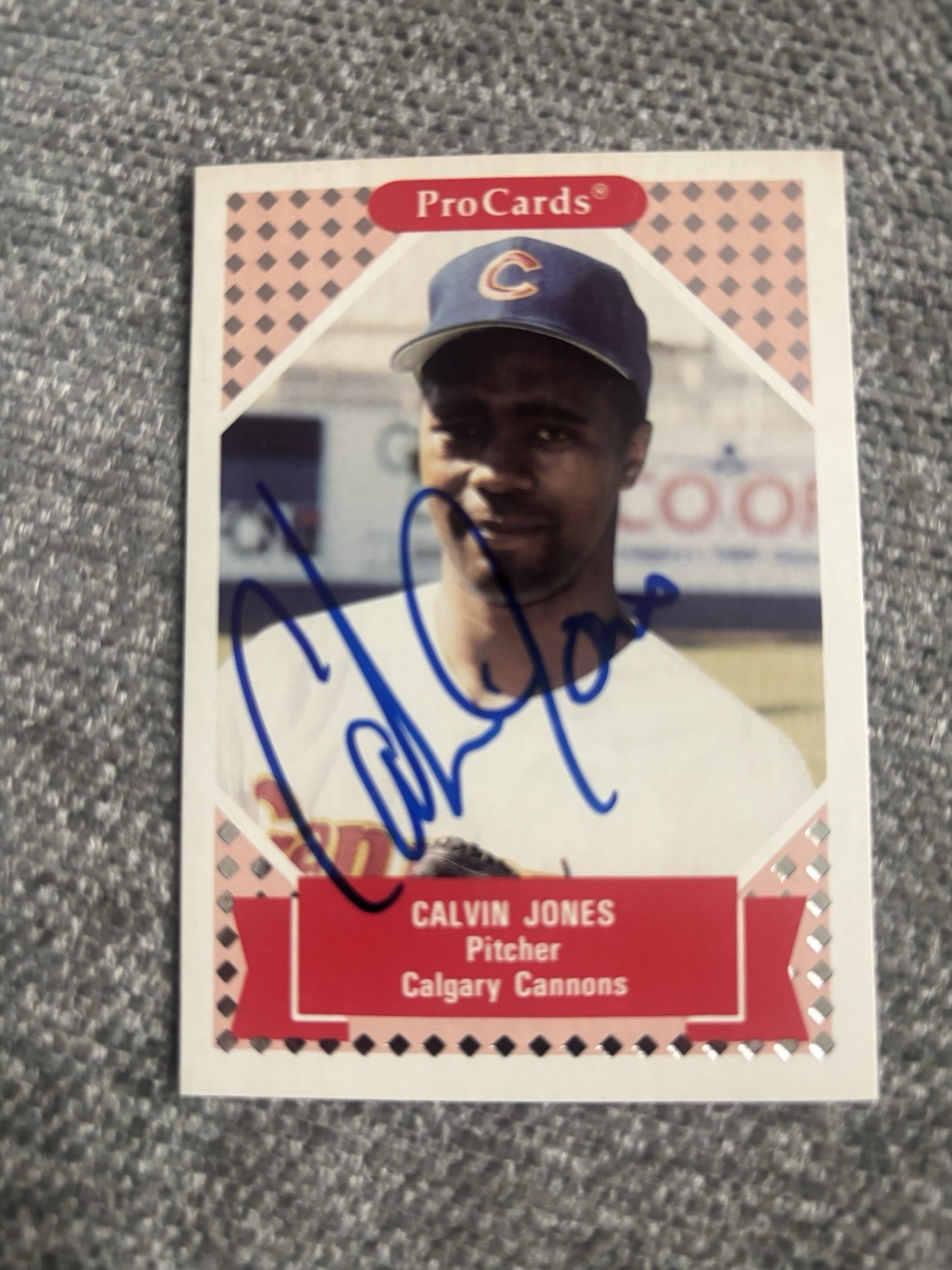CALVIN JONES signed autographed 1991 Pro Cards #139 Seattle Mariners Rookie