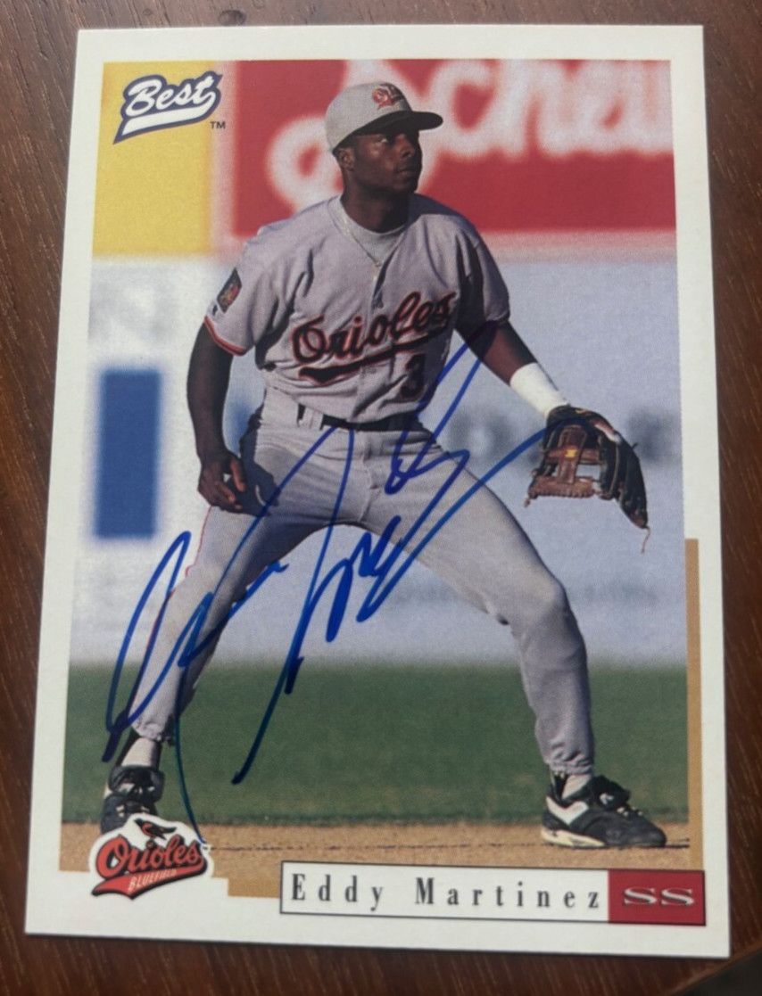 1996 Best Minor League Eddy Martinez signed autographed card #54 Baltimore Oriol