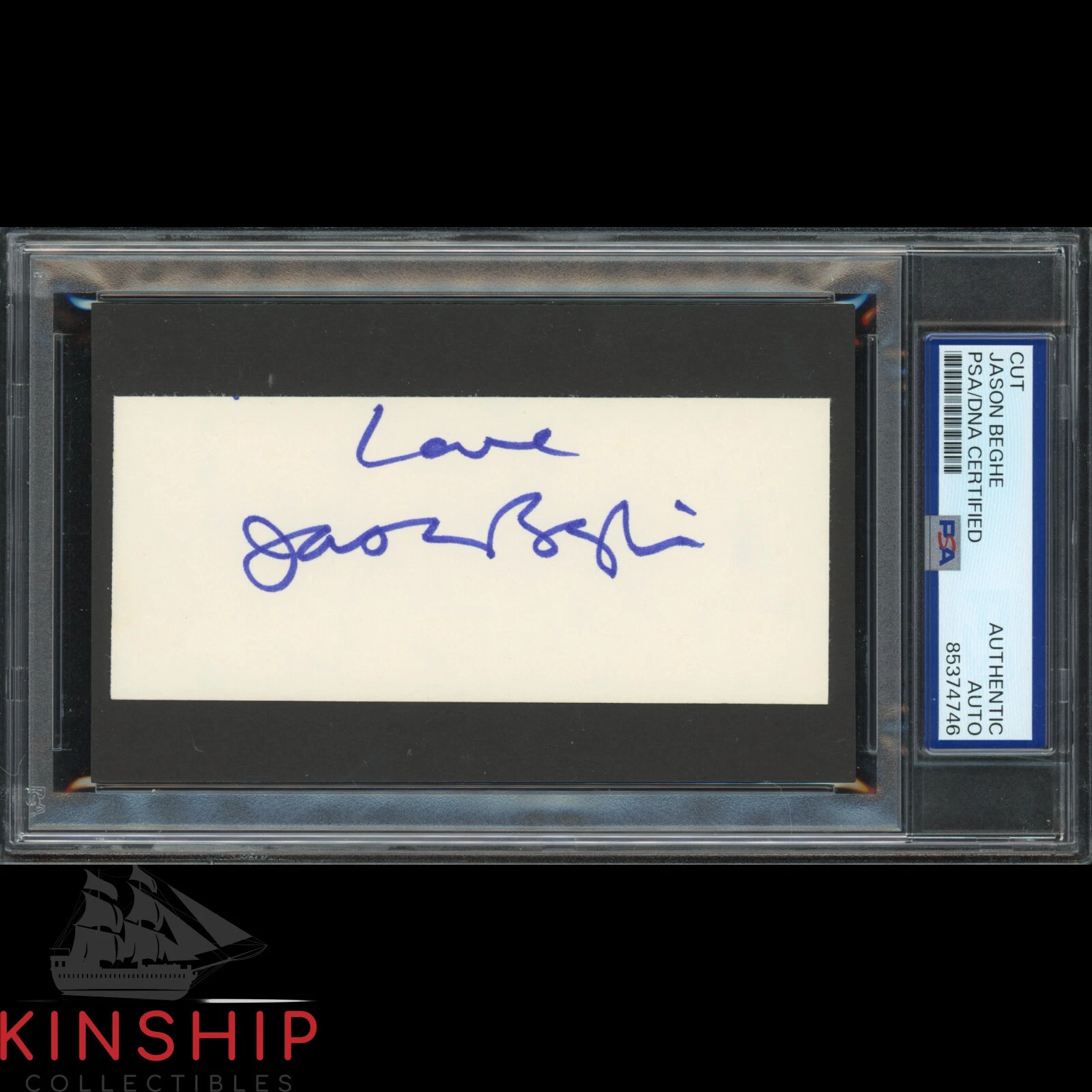 Jason Beghe signed Inscribed Cut PSA DNA Slabbed Chicago P.D. Actor Auto C4294