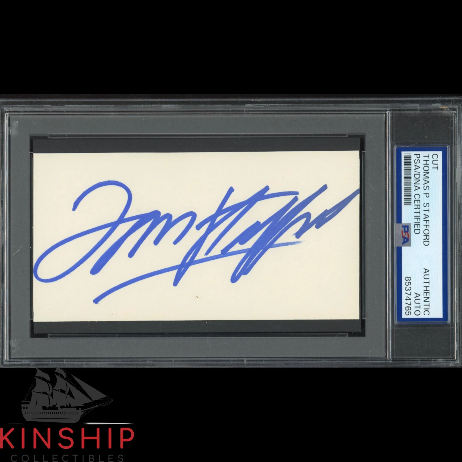 Thomas P Stafford signed Cut PSA DNA Slabbed NASA Astronaut Auto C4308