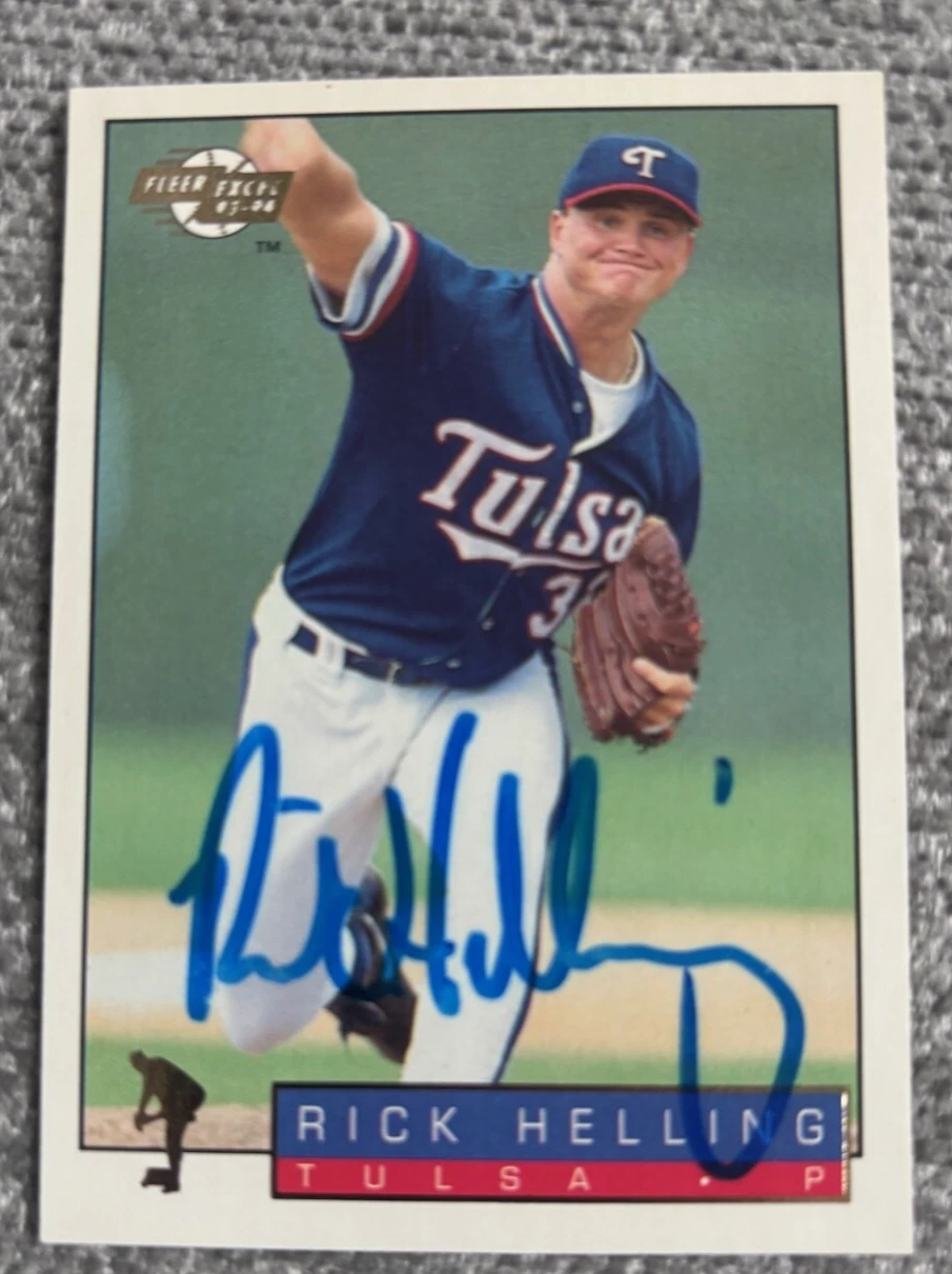 1993-94 Fleer Excel #134 Rick Helling signed autographed card Tulsa Drillers