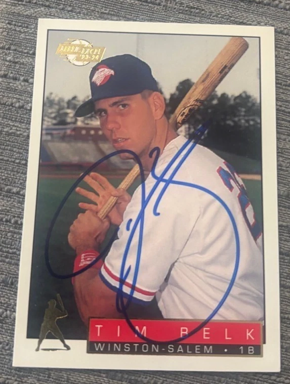1993-94 Fleer Excel Tim Belk #172 signed autographed Winston-Salem Spirits Card