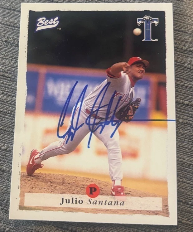 1995 Best #45 Julio Santana Tulsa signed autographed Drillers Baseball Card