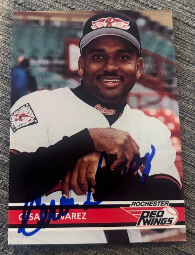 Cesar Devarez 1995 Rochester Red Wings #14 signed autographed card