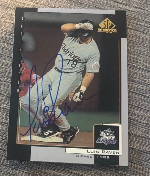 2000 SP Top Prospects #127 Luis Raven signed autographed card Charlotte Knights