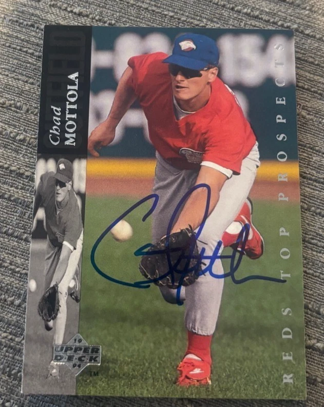 1994 Upper Deck Minors Top Prospects # 10 Chad Mottola signed autographed card