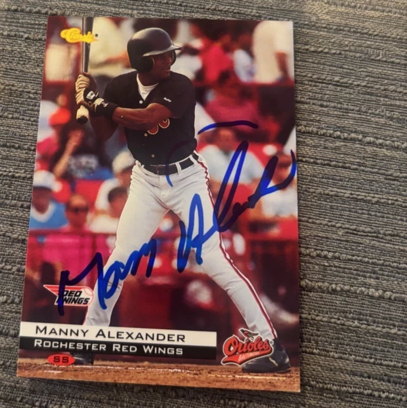 Manny Alexander 1994 Classic #97 signed autographed Card Rochester Red Wings